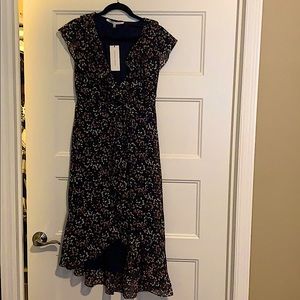 Floral Navy Sleeveless dress, size L
